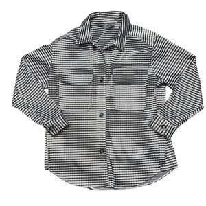 ONE BY CHAPTER ONE Brown & Black Houndstooth Medium Shirt